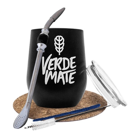 Yerba Verde mate set TermoLid matero bombilla