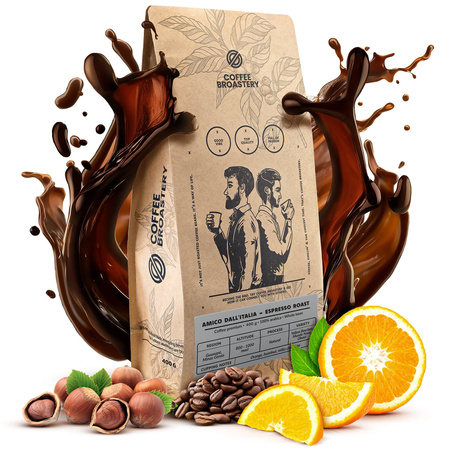 Coffee Broastery - Hele Bonen Koffie Amico dall'Italia Espresso Roast 400g