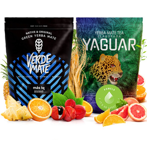 Yerba Mate Set: Verde Mate + Yaguar 2x500g 1kg