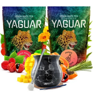 Yerba mate set Yaguar keramische kalebas bombilla