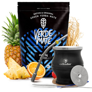 Set Yerba Verde Mate Mas IQ 0,5kg + TermoColador