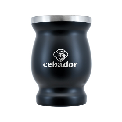 TermoMate Cebador – thermosbeker voor yerba mate – 190 ml (zwart)
