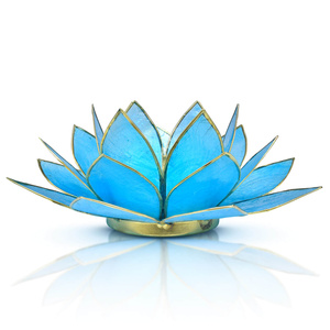 "Lotus Flower" kaarshouder - blauw