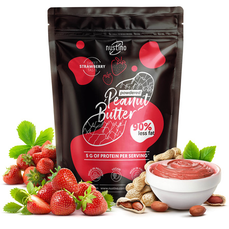 Nustino - Pindakaaspoeder - Strawberry 400g