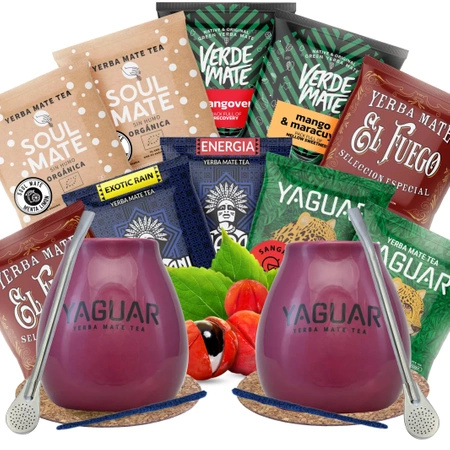 Yerba Mate Mate Set VOOR TWEE Bombilla