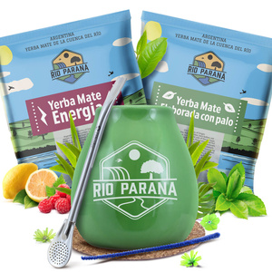 Yerba Mate Rio Parana set 2x50g Kalebas + Bombilla