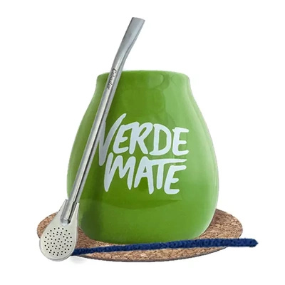 Startset Kalebas + Bombilla 19cm Yerba Mate