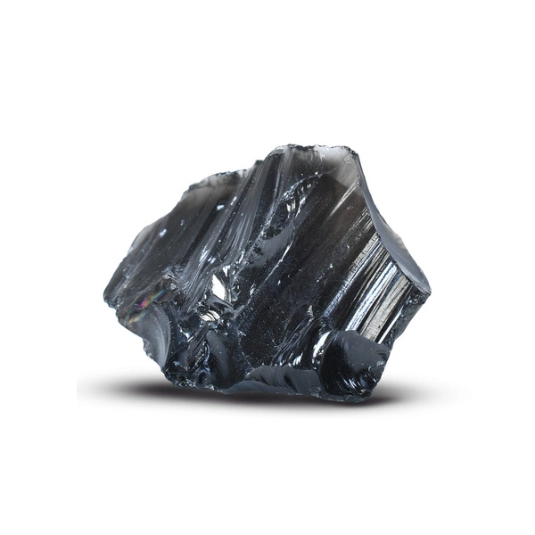 Zwart Obsidiaan (ruwe steen) 1 stuk.