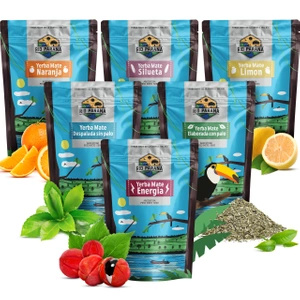 Set Yerba Mate Rio Parana verschillende soorten 6x500g