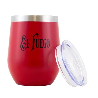 TermoLid – thermobeker voor yerba mate met deksel – El Fuego (rood) – 350 ml