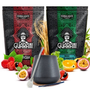 Yerba mate set Guarani keramische kalebas bombilla