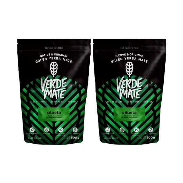 Yerba Verde Mate Green SILUETA 1kg despalada FIT