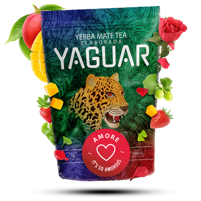 Yaguar Amore 500 g 0.5 kg - Braziliaanse yerba mate met fruit en kruiden