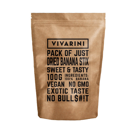 Vivarini – Gedroogde bananenstix 100 g