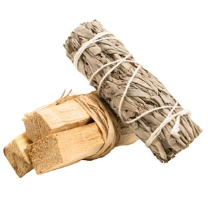 Bundel witte salie + Palo santo voor reiniging