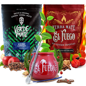 Yerba Mate winterset Verde Mate El Fuego 2x500g + accessoires