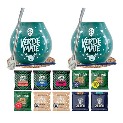 Yerba mate geschenkset voor paar 10 x 50g