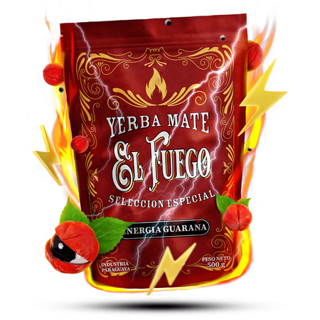 Yerba Mate set Verde Mate El Fuego Energia 2x500g + accessoires