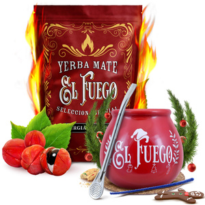 Yerba Mate winter startset El Fuego Energia 500g + accessoires