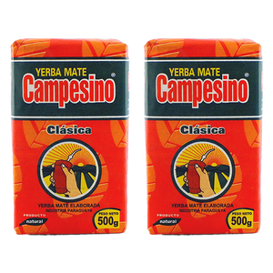 Yerba Mate Set 2x Campesino Classica Elaborada Con Palo 0,5kg