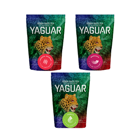 Yerba Mate Yaguar set diverse soorten 3x500g