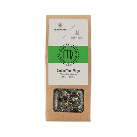 Aromantra x Mary Rose – Dierenriem Thee – Maagd (groene thee) 50 g