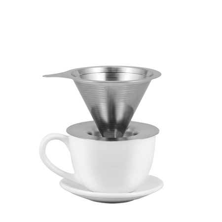 Metalen Koffiezetapparaat – Dripper Hario V60-01