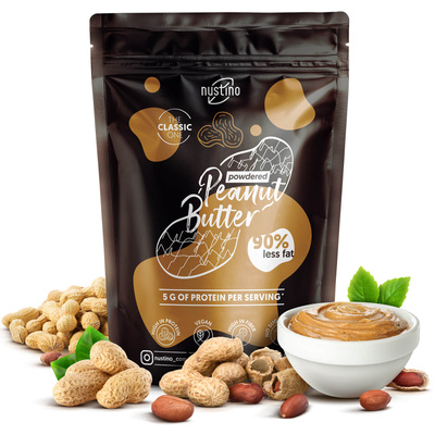 Nustino – Pindakaas in poedervorm – Classic (geen suiker toegevoegd) 400 g