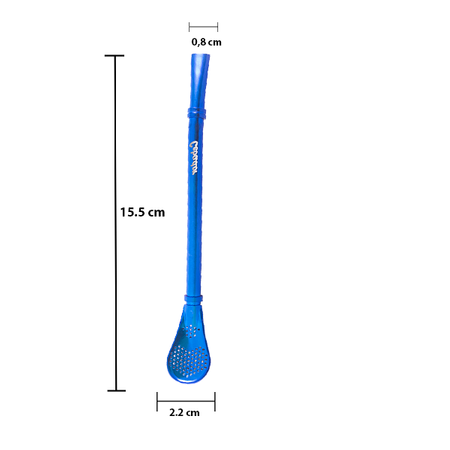 Bombilla Gringo 15,5 cm - Blauw