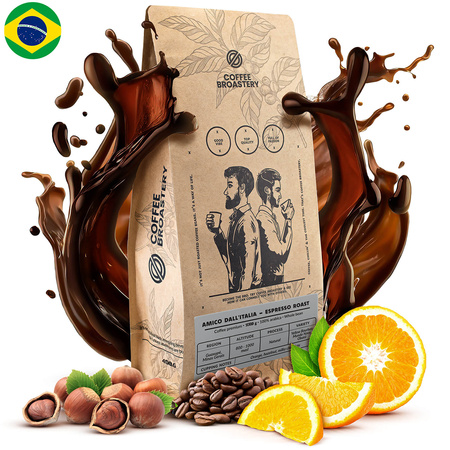 Coffee Broastery - Hele Bonen Koffie Amico dall'Italia Espresso Roast 400g