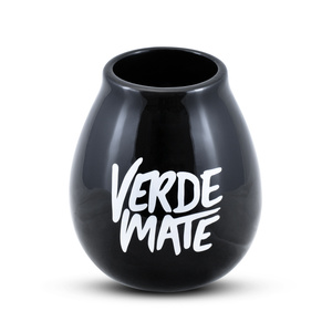 Kalebas keramiek zwart - Verde Mate - 350ml