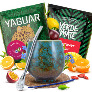 Yerba Mate set 2x50g Kalebas + Bombilla