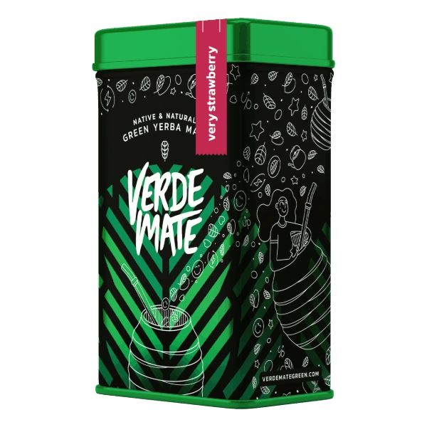 Yerbera - Blik + Verde Mate Groen Zeer Aardbei 0.5kg 