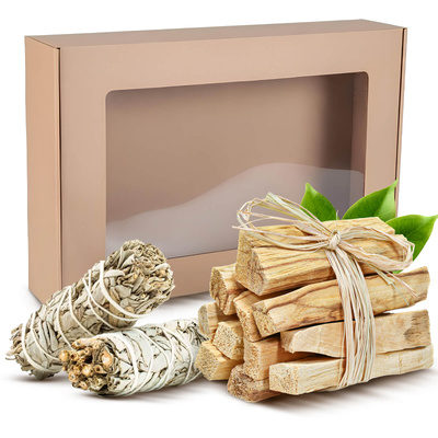 Geschenkset Palo Santo + Witte Salie Wierook