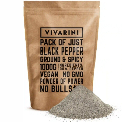 Vivarini – Zwarte peper (gemalen) 1 kg