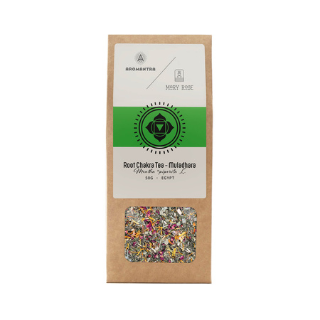 Aromantra x Mary Rose – Wortelchakra Thee Muladhara (kruidenthee) 50 g