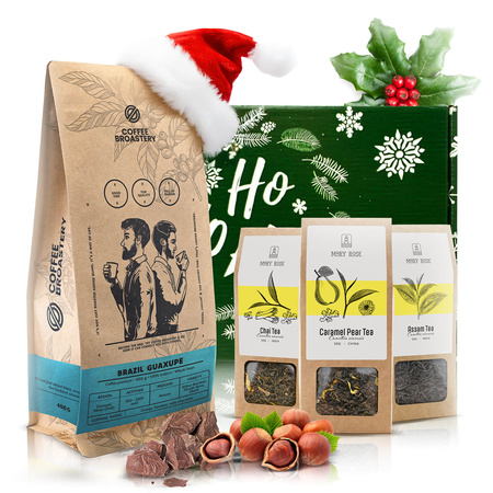 Geschenkset met Coffee Broastery koffie en Mary Rose thee