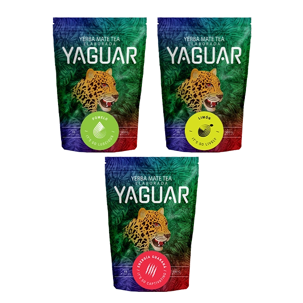 Yerba Mate Yaguar 3x500g Diverse mengsels