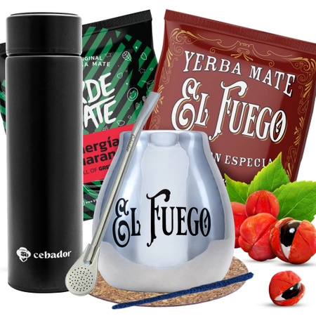 Yerba Mate Set Yerbomos bombilla 2x50g