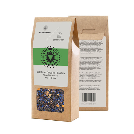 Aromantra x Mary Rose – Navelchakra Thee Manipura (zwarte thee) 50 g