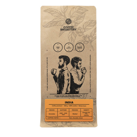 Coffee Broastery - Hele Bonen Koffie India Karnataka Premium 1kg