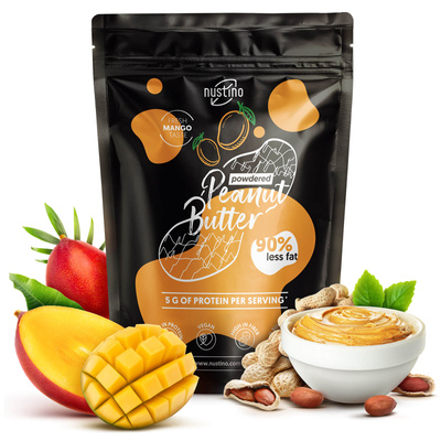 Nustino – Pindakaas in poedervorm – Mango (geen suiker toegevoegd) 400 g