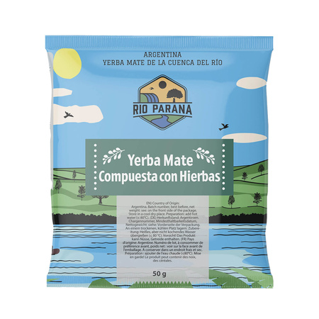 Yerba Mate Rio Parana Set VOOR TWEE Kalebas Bombilla