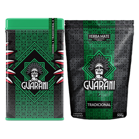 Yerbera Yerba Mate Guarani Elaborada 2x500g