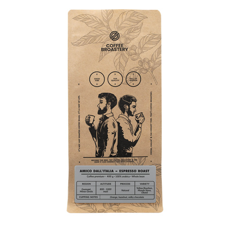 Coffee Broastery - Hele Bonen Koffie Amico dall'Italia Espresso Roast 400g