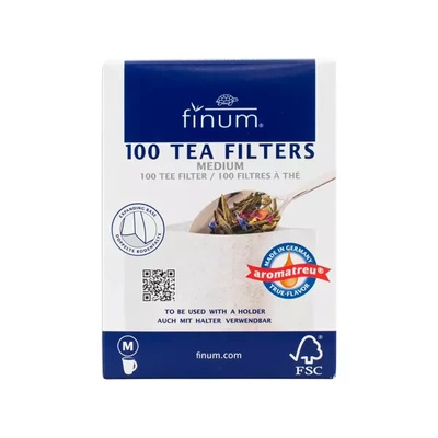 Papieren theefilters – maat M (100 stuks)