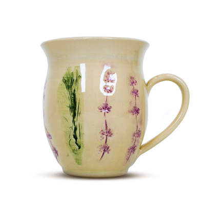 Keramische mok Flora Pink 350 ml – Crater-serie