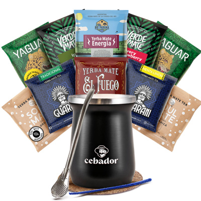 Yerba Mate Startset 10x50g 500g TermoMate + Bombilla