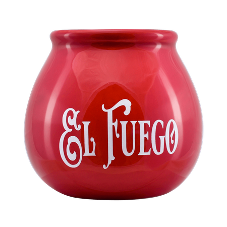 Yerba mate set El Fuego ceramic calabash bombilla